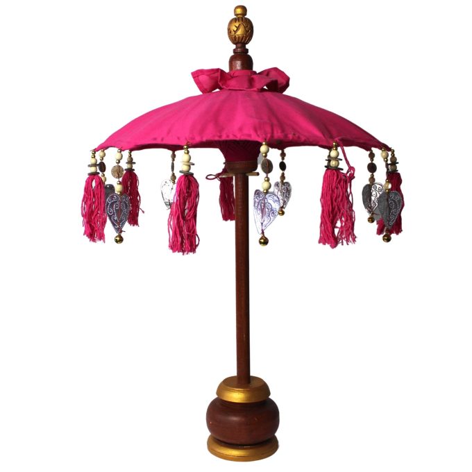 Guarda-Sol Bali Decoração para Casa - Rosa - 40cm