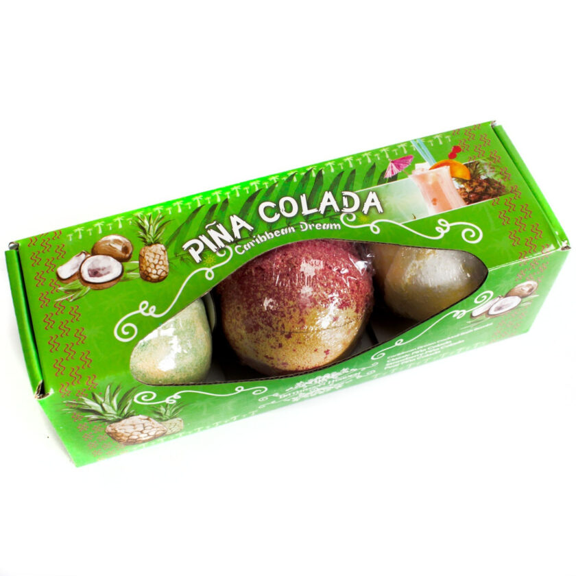 Conjunto 3 Bombas de Banho - Pina Colada