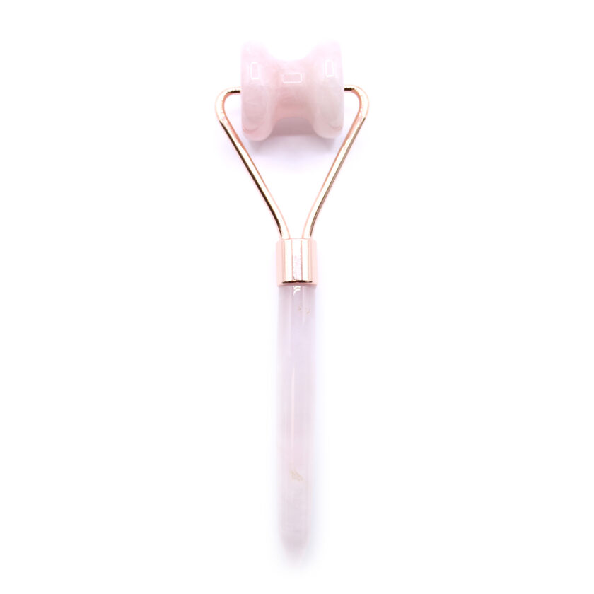 Rolo Facial Pedras Preciosas –Quartzo Rosa