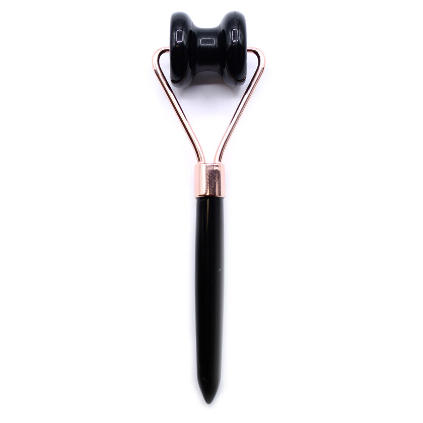 Rolo Facial Pedras Preciosas - Obsidiana Preta