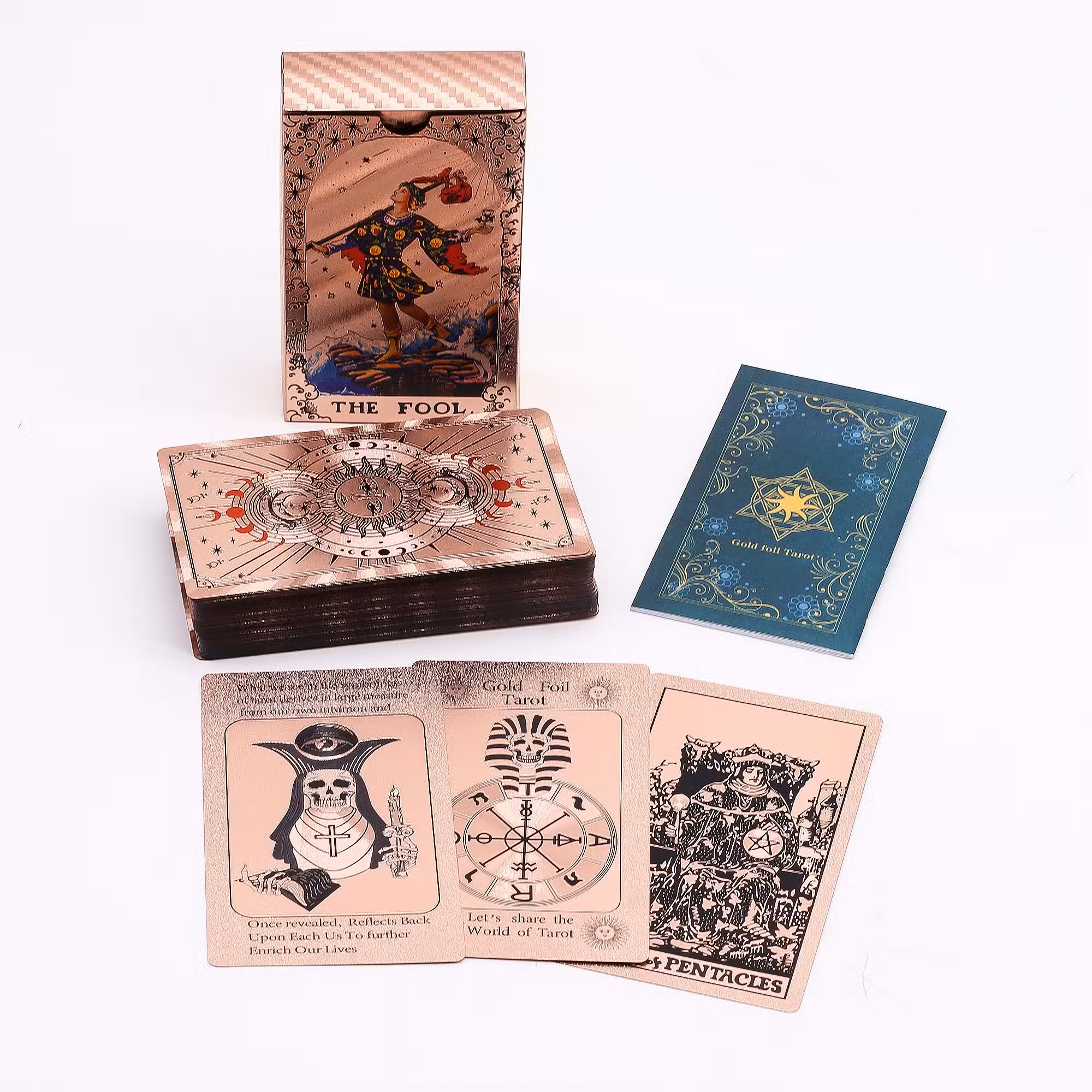 Cartas de Tarot Rosa Dourado - Fases da Lua (inclui folheto) - Image 4