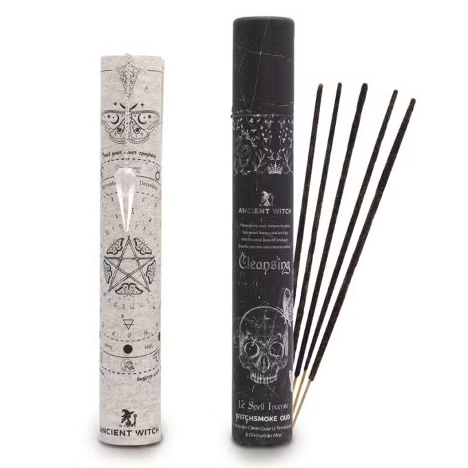 Incenso de Feitiços Ancestrais — Purificação | Oud, Cristal de Rocha e Pêndulo