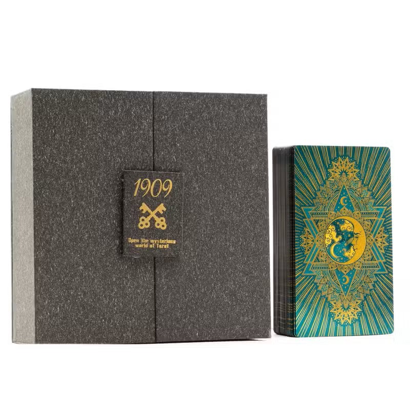 Baralho de Tarot Premium — 78 Cartas com Detalhes em Ouro e Turquesa - Image 3