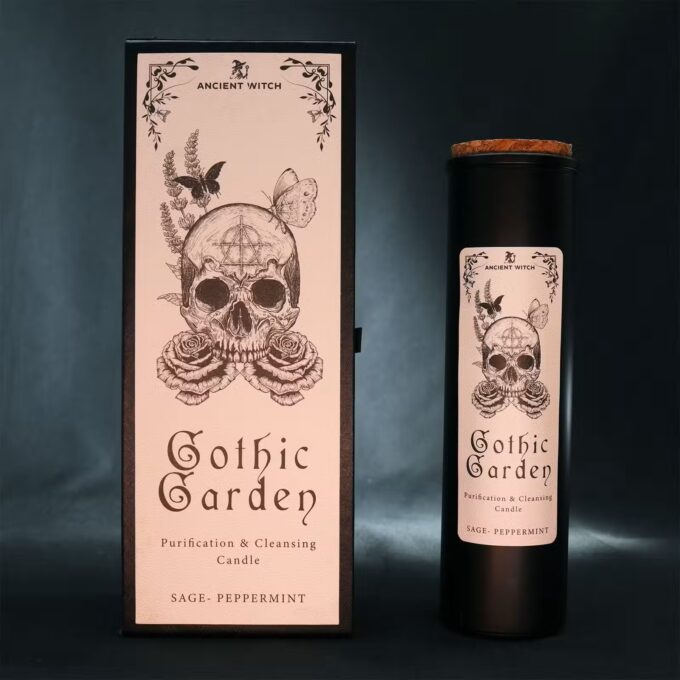 Vela Purificadora de Bruxa Ancestral — Gothic Garden (Limpeza & Purificação)