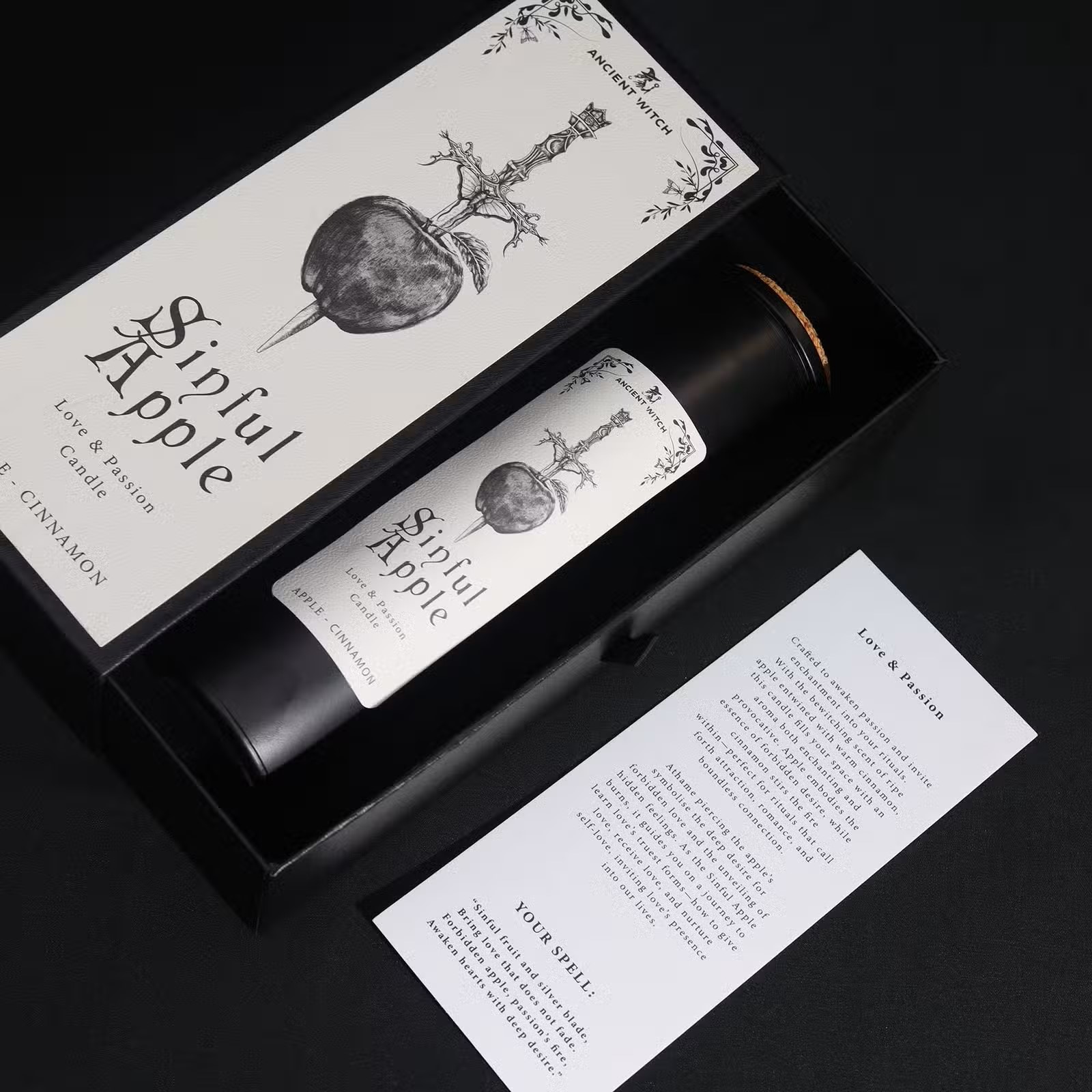 Vela Purificadora de Bruxa Ancestral — Sinful Apple (Maçã Pecaminosa) - Image 2